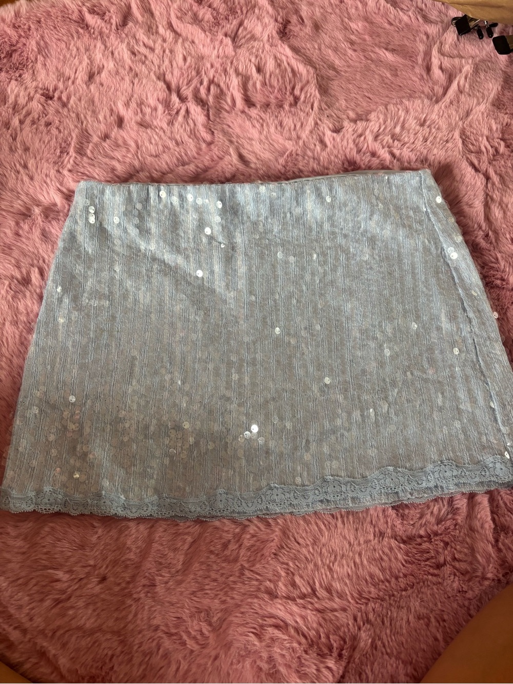 Sequin mini skirt